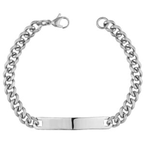Stainless steel identity bracelet