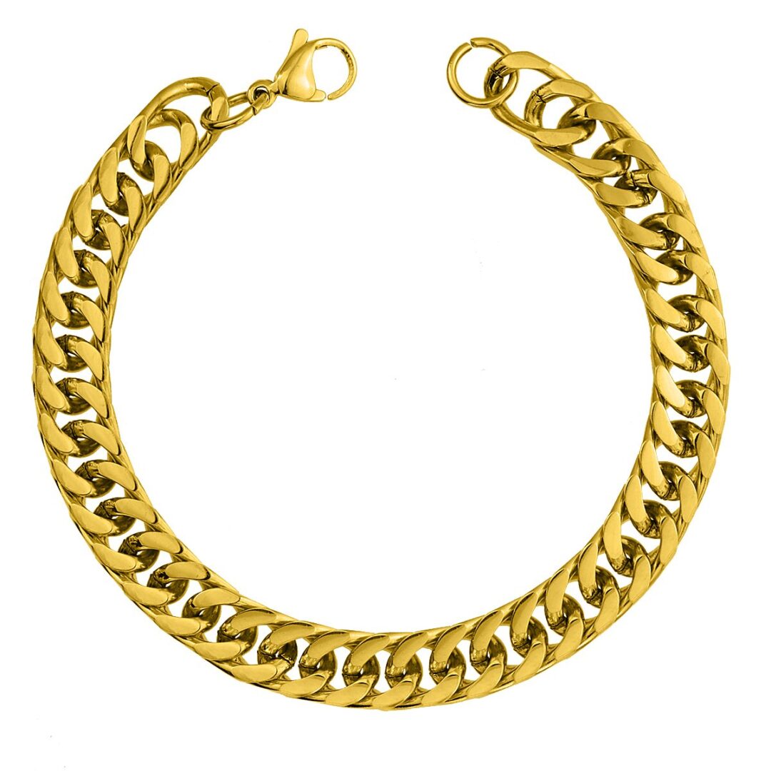 Chain bracelet steel bracelet gold color