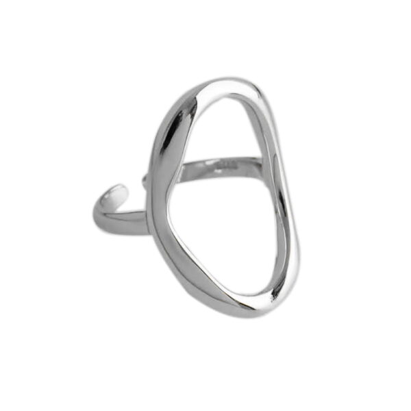 Δαχτυλίδι Οval ασημί