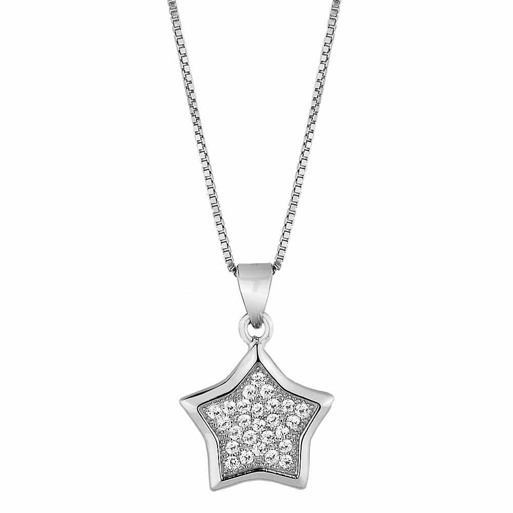 Star necklace made of silver