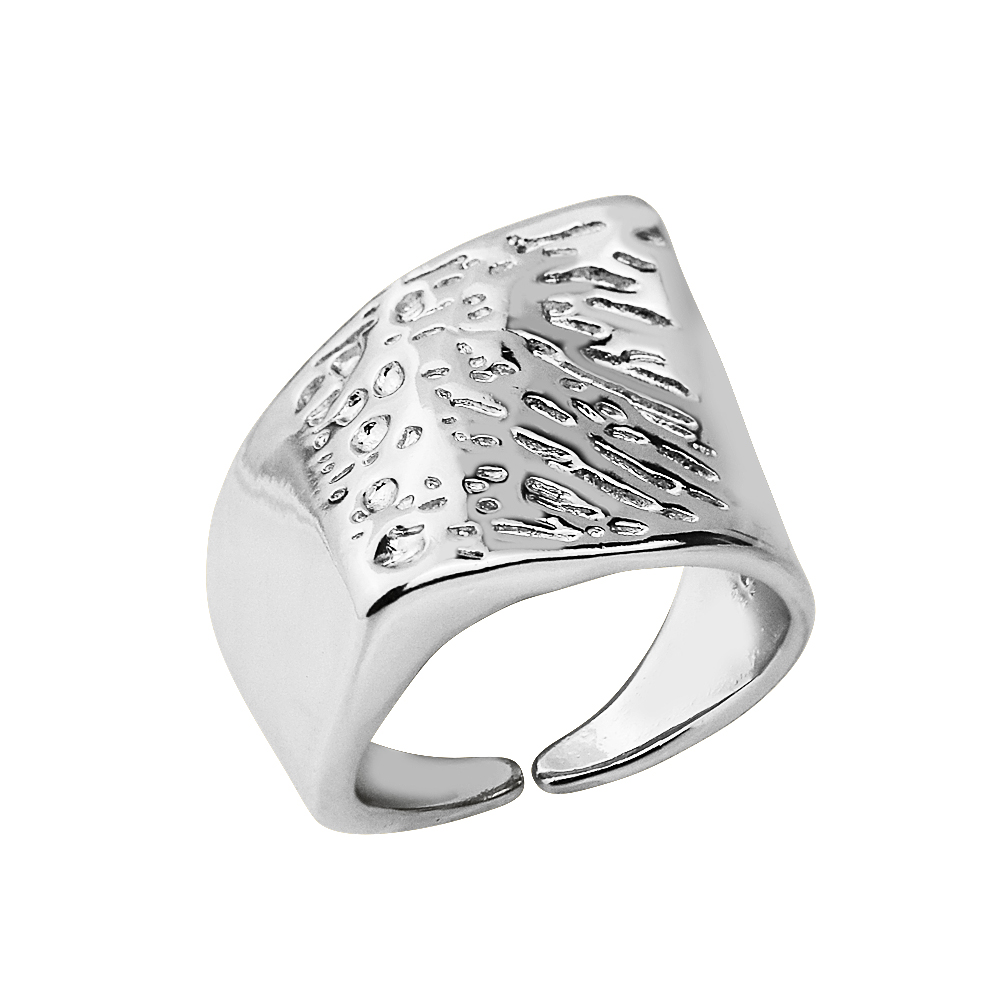 Forged ring silver minimal