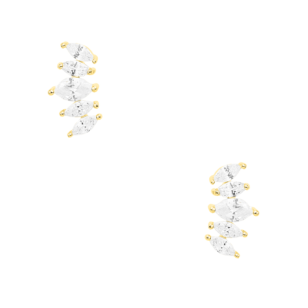 Iris Ear Cuff earrings made of gold plated silver 925°