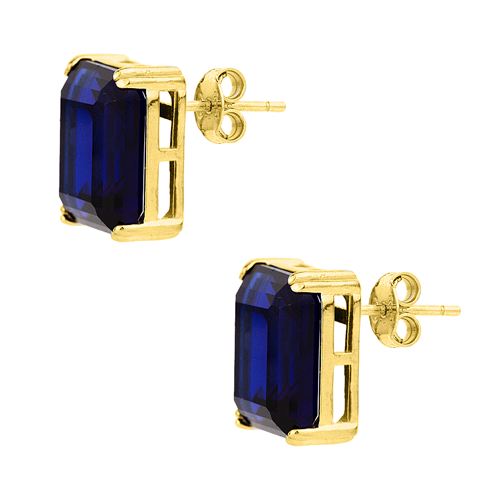 Earrings Royal Blue made of gold plated silver 925°